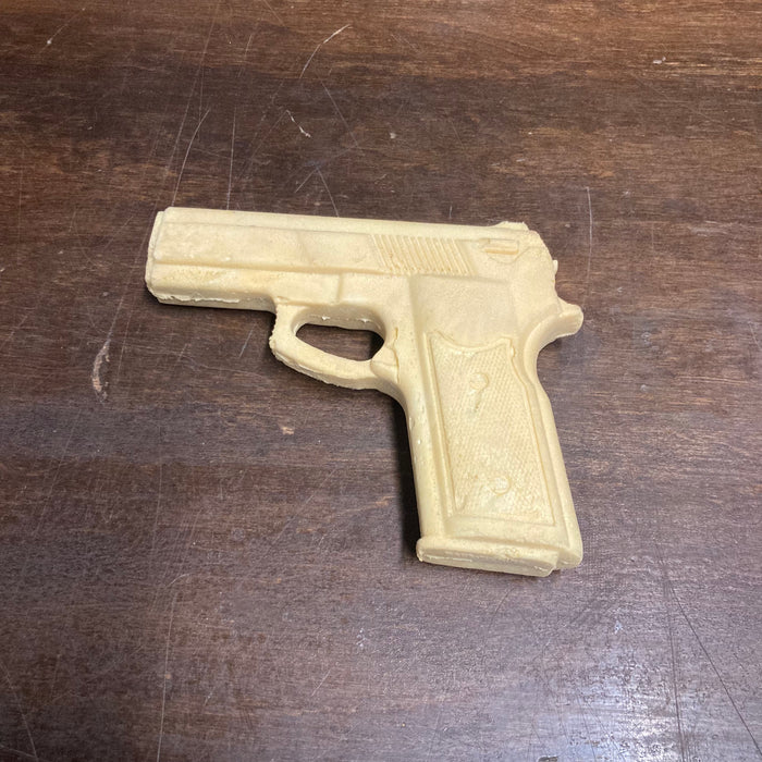 Foam Mold of a Handgun