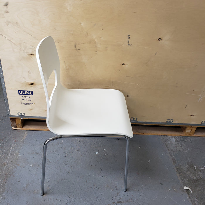 White Cafeteria Chair