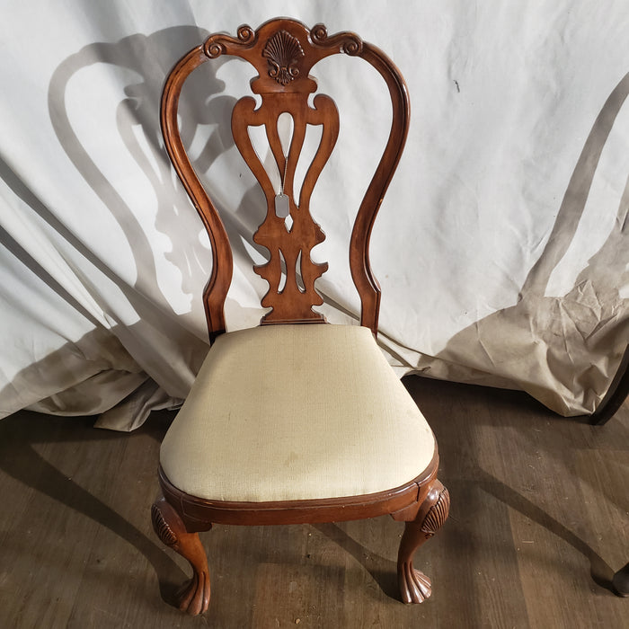 Wooden Chair with White padding