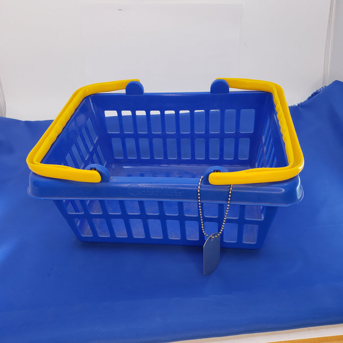 Blue shopping basket