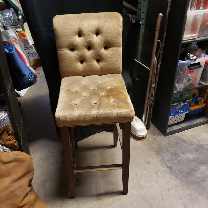 Cushioned Gold Chair