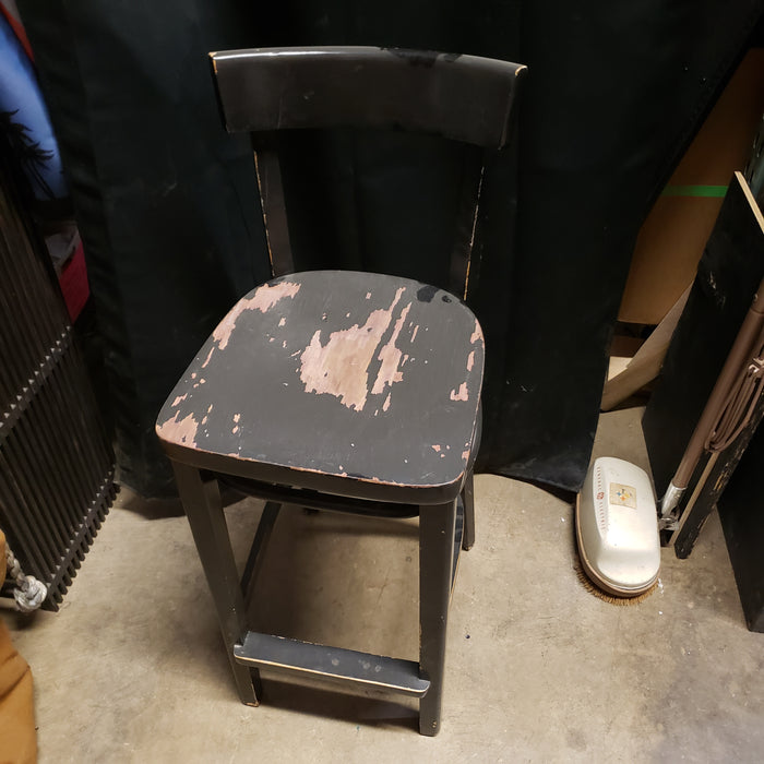 Worn Wood Cafe Chair