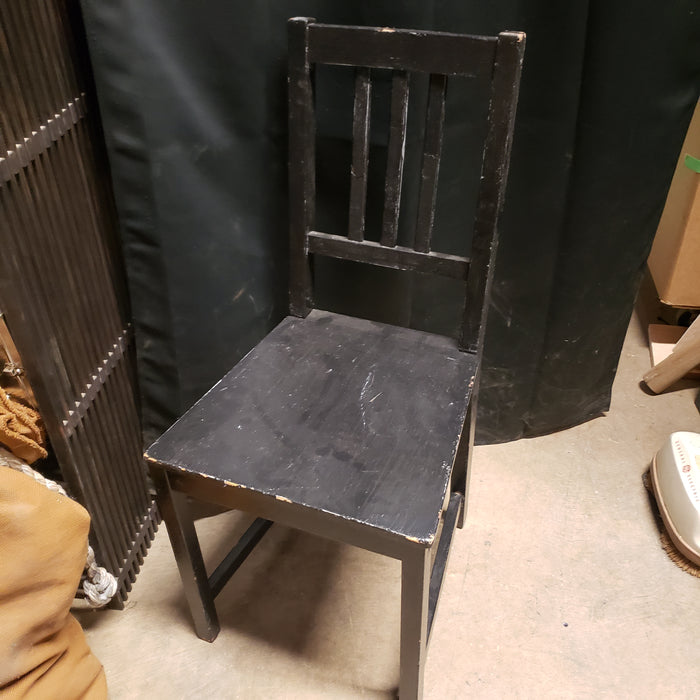 Black Wood Spindle Back Chair