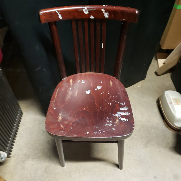 Messy Wood Spindle Back Chair