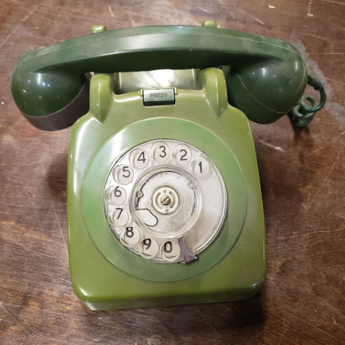 Green Rotary Telephone