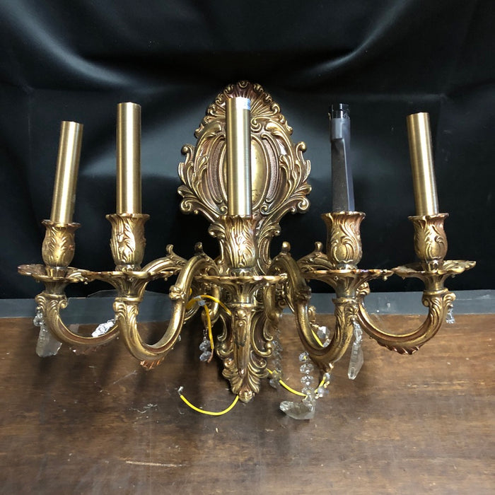 Ornate Five Candle Wall Sconce