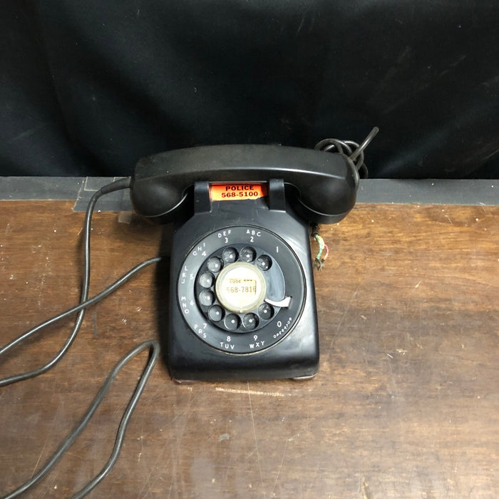 Black Rotary Telephone