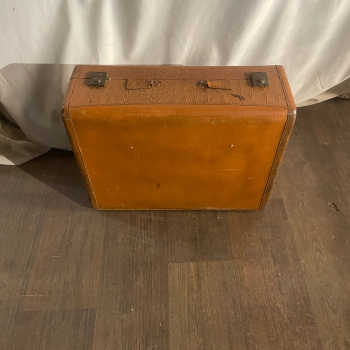 Brown Leather Suitcase