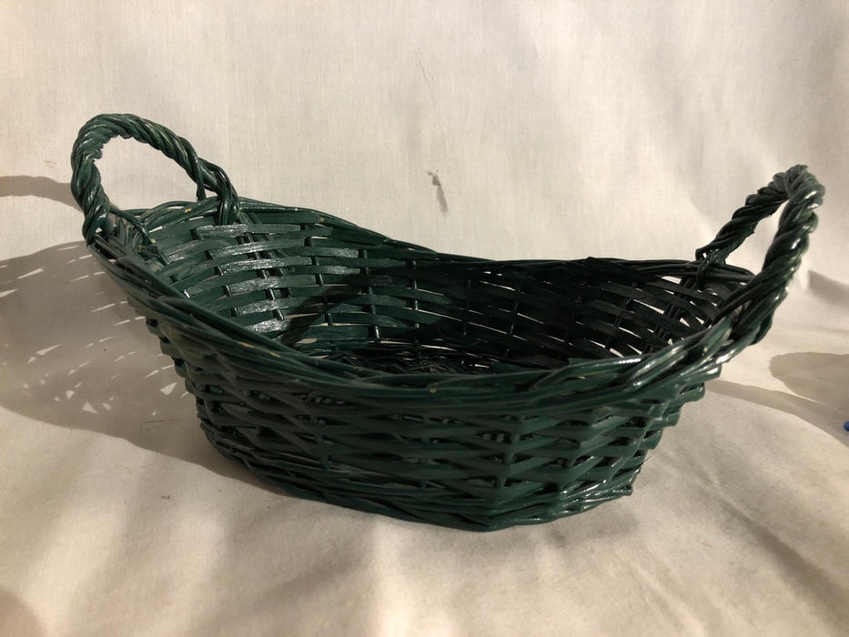 Small Green Wooden Basket