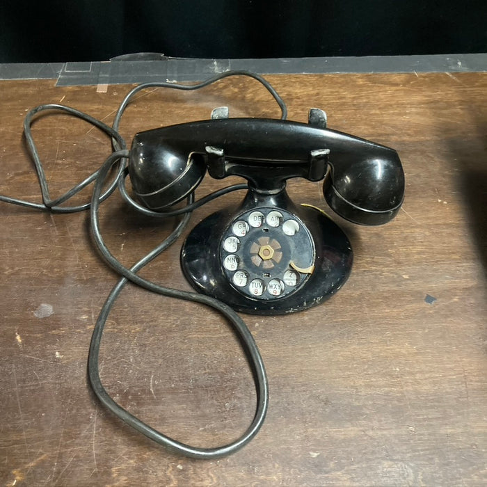 Antique Black Rotary Telephone