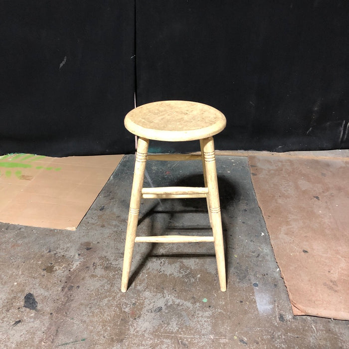 Blonde Wood Stool