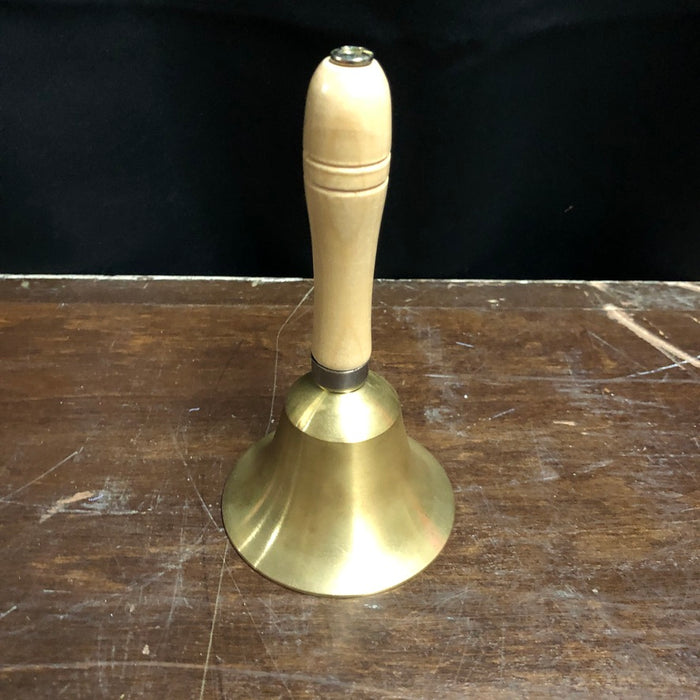 Brass Hand Bell with Wood Handle