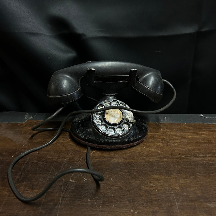 Black Rotary Telephone