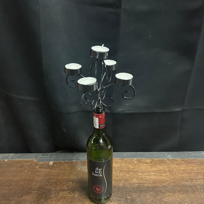 Wine Bottle Candleabra