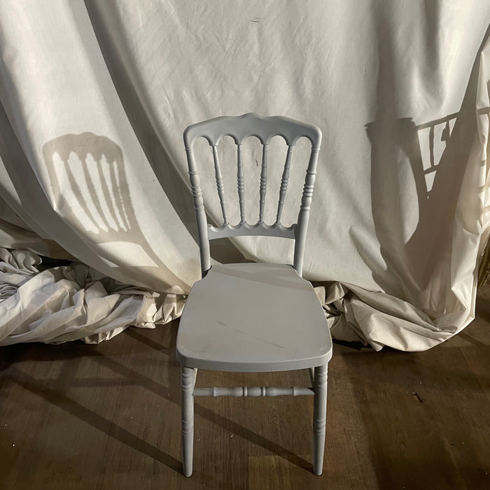 Gray Plastic Banquet Chair
