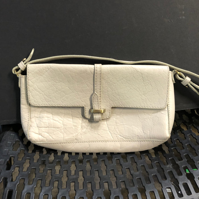 Small White Leather Shoulder Bag