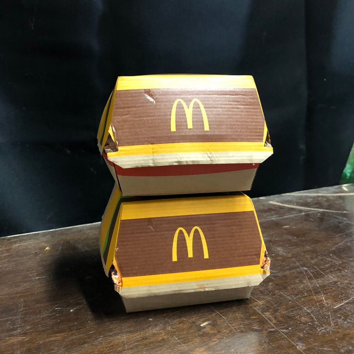 Stacked Box Of MCDonald's Burgers