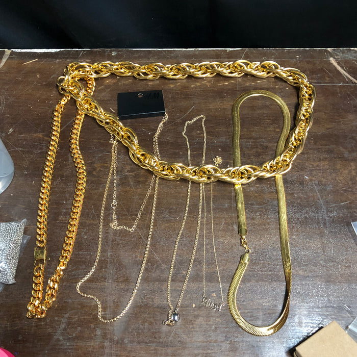 Assortment of Gold Chains