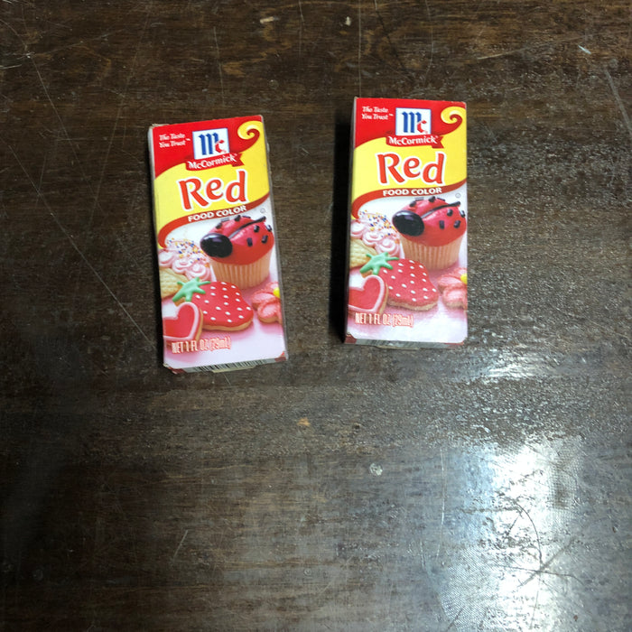 Box of Red Food Dye