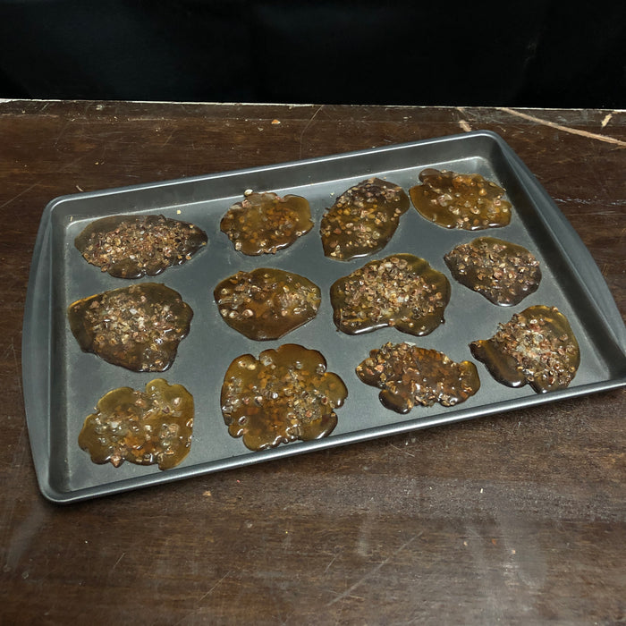 Tray of Peanut Brittle