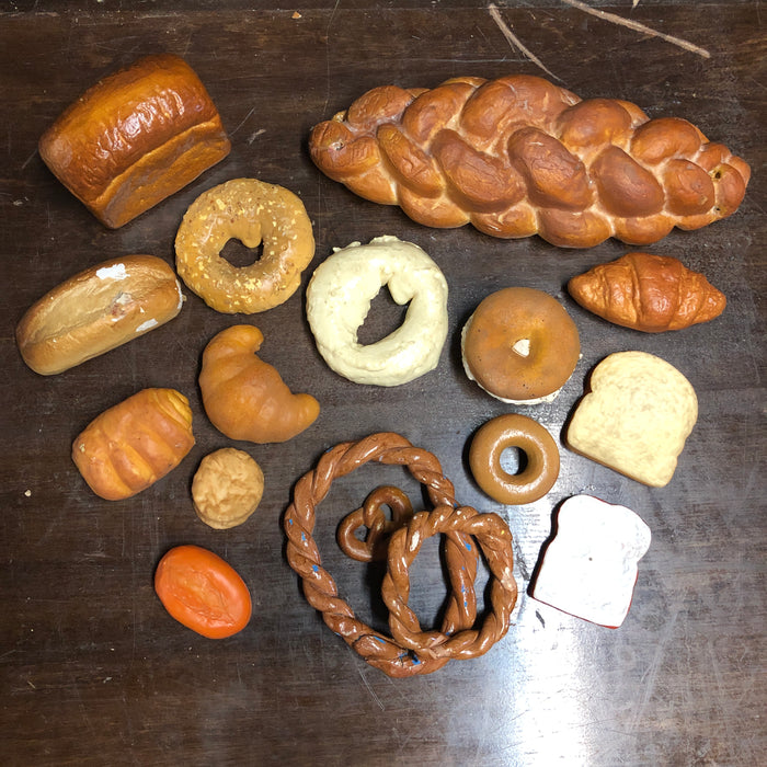 assortment of breads