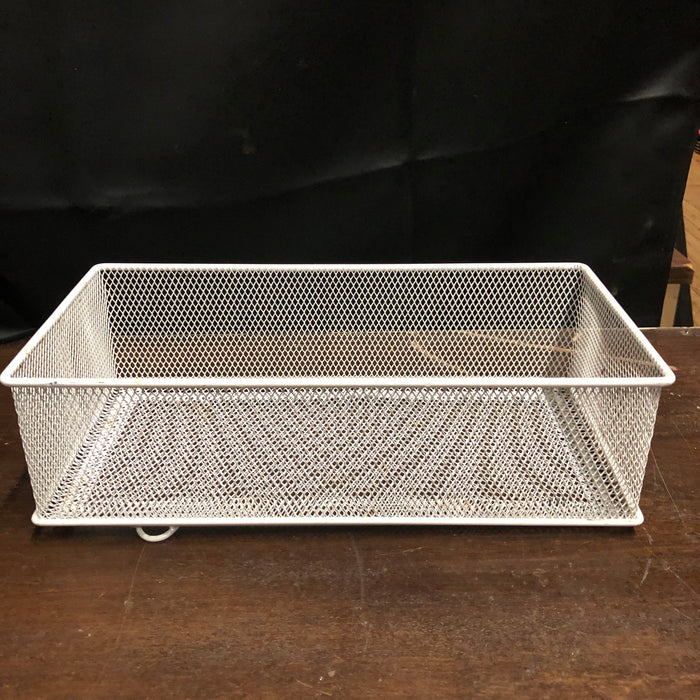 White Metal Basket