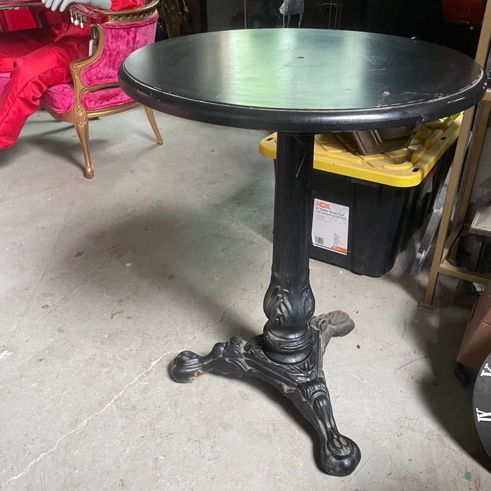 Round Black Metal Cafe Tables