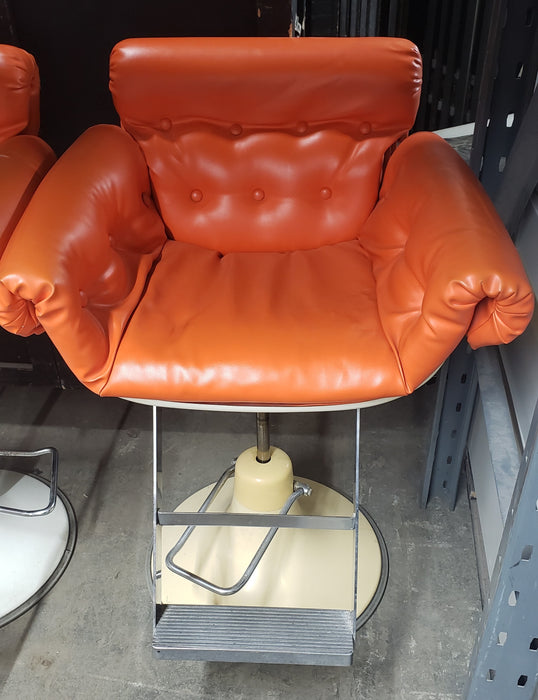1950's/1960's Orange Barber Chair