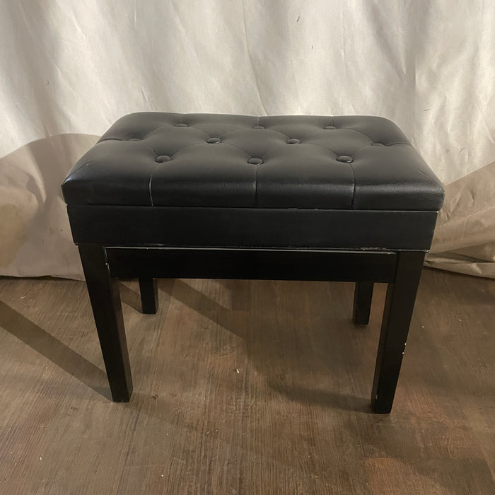 Adjustable Black Padded Piano Bench