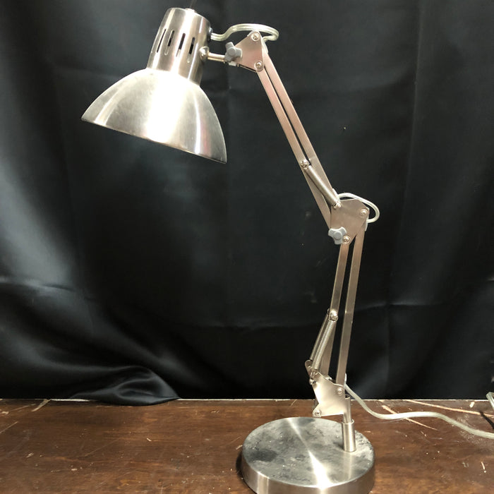 Silver Metal Desk Lamp