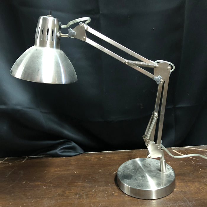 Silver Metal Desk Lamp