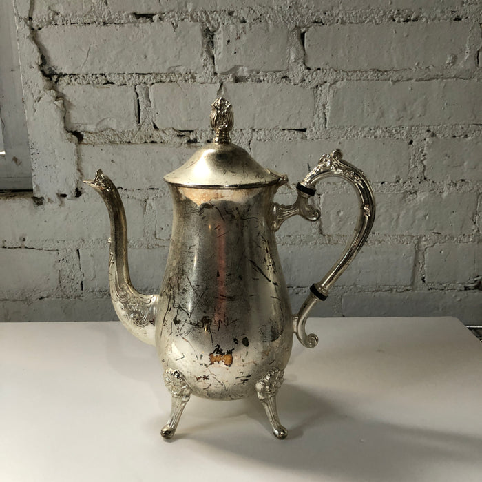Silver Vintage Coffee or Tea Pot