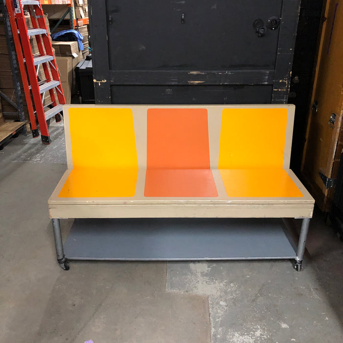 Subway Bench on Wheels