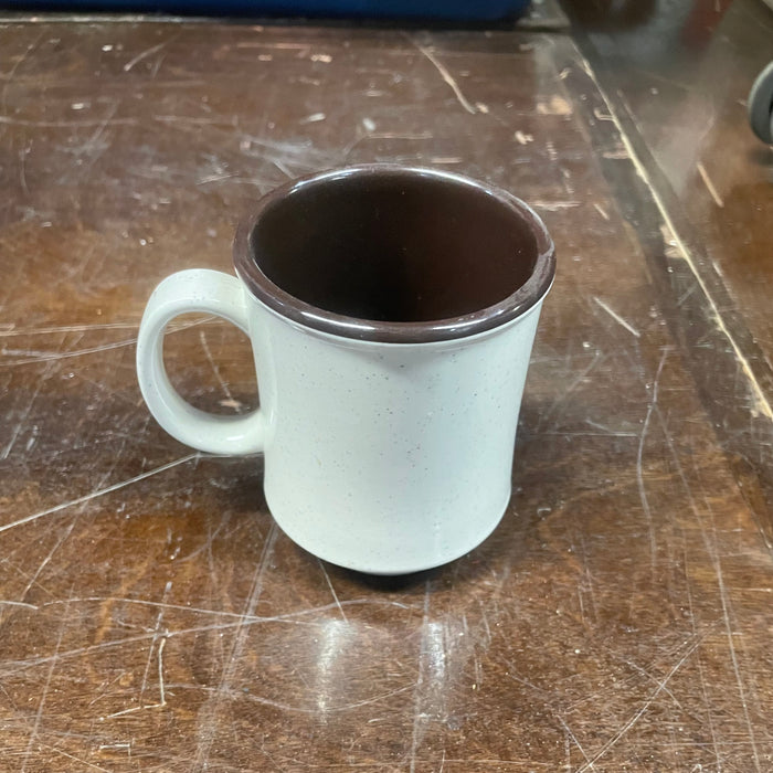 White / Brown Mug