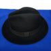 Wide brim black fedora hat 3