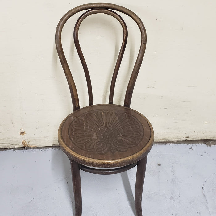 Old wooden bentwood chair