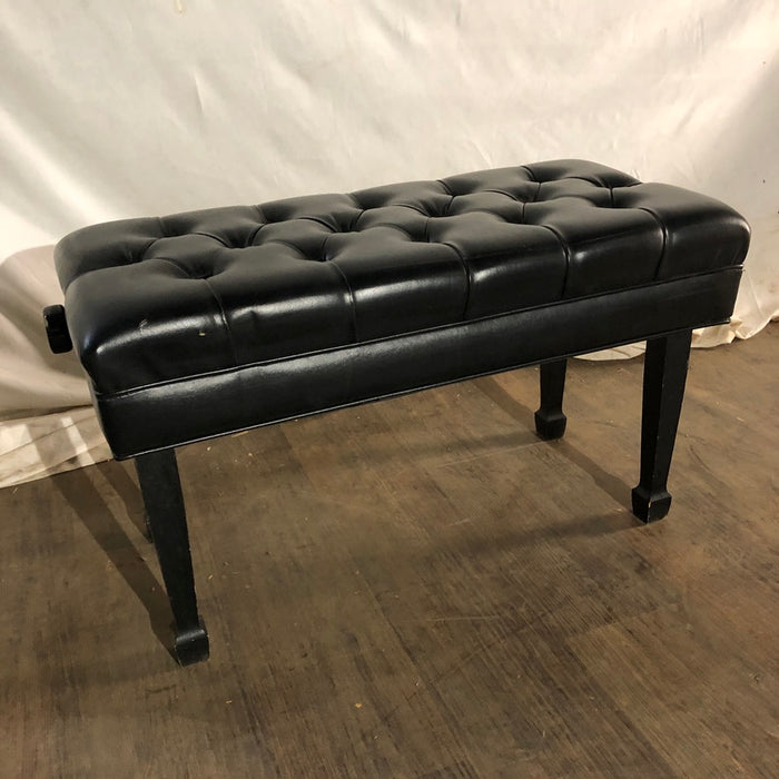 Adjustable Black Long Padded Piano Bench