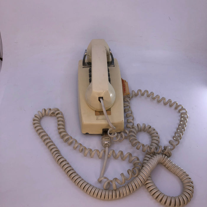 Off White Push Button Wall Telephone