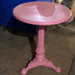 Round Pink Metal Cafe Tables