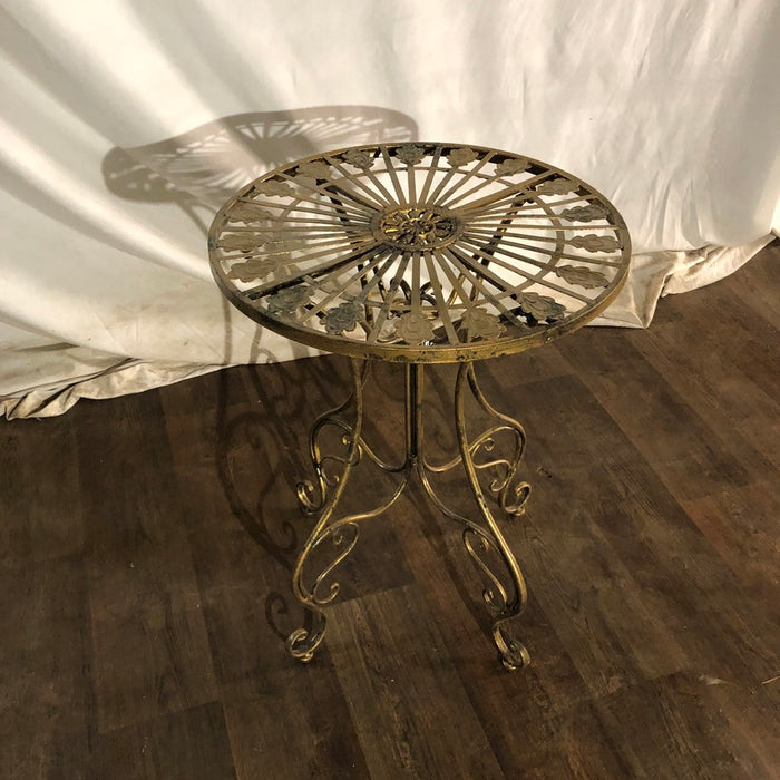 Gold Cafe Table