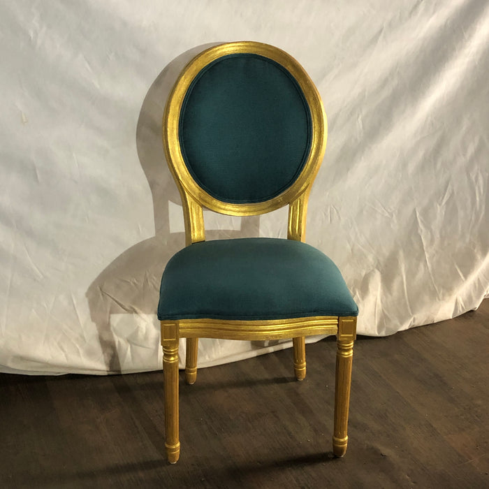 Gold and Teal Balloon Chair