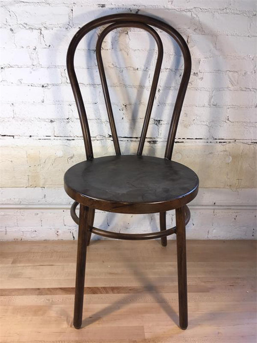Brown Metal Bentwood Chair