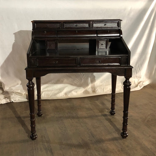 Dark Brown Writing desk with many drawers