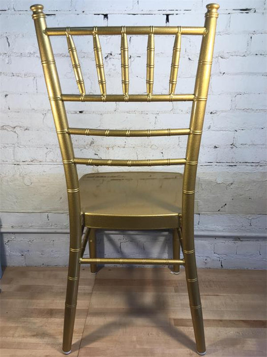 Gold Metal Flake Aluminum Banquet Chair