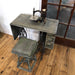 Antique Sewing Machine with table and matching stool