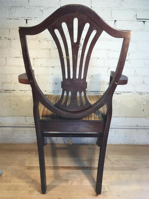 Wood Chippendale Arm Chair
