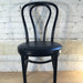 Black bentwood chair with cushion seat