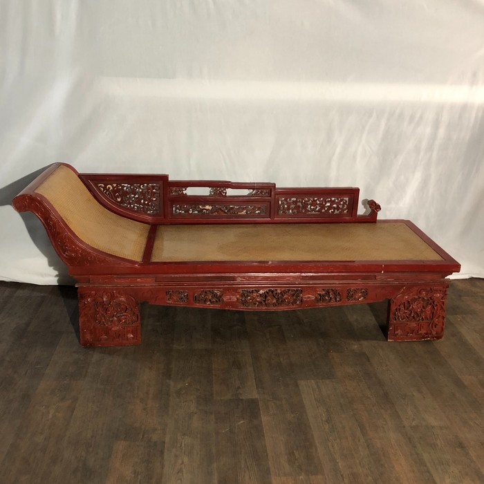 Ornate Wooden Chaise