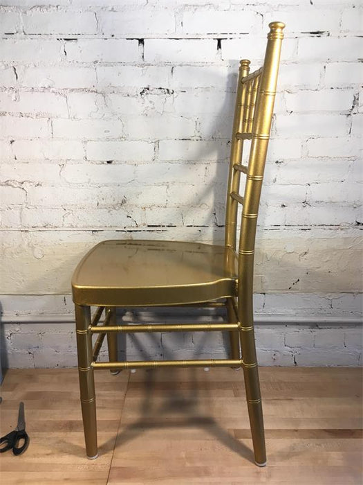 Gold Metal Flake Aluminum Banquet Chair