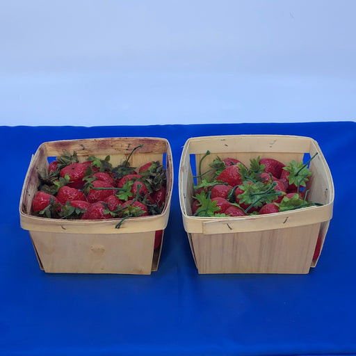 Container of Faux Strawberries